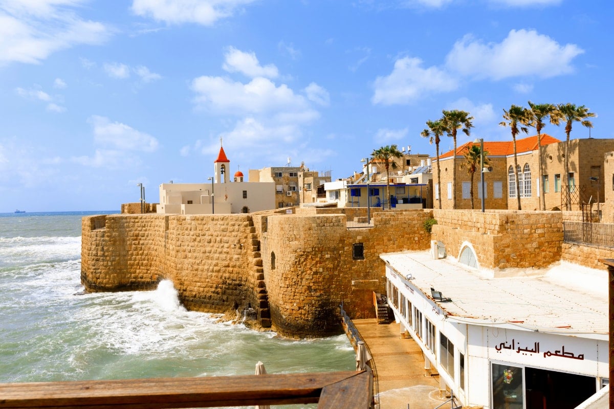 the walls of the old city of acre