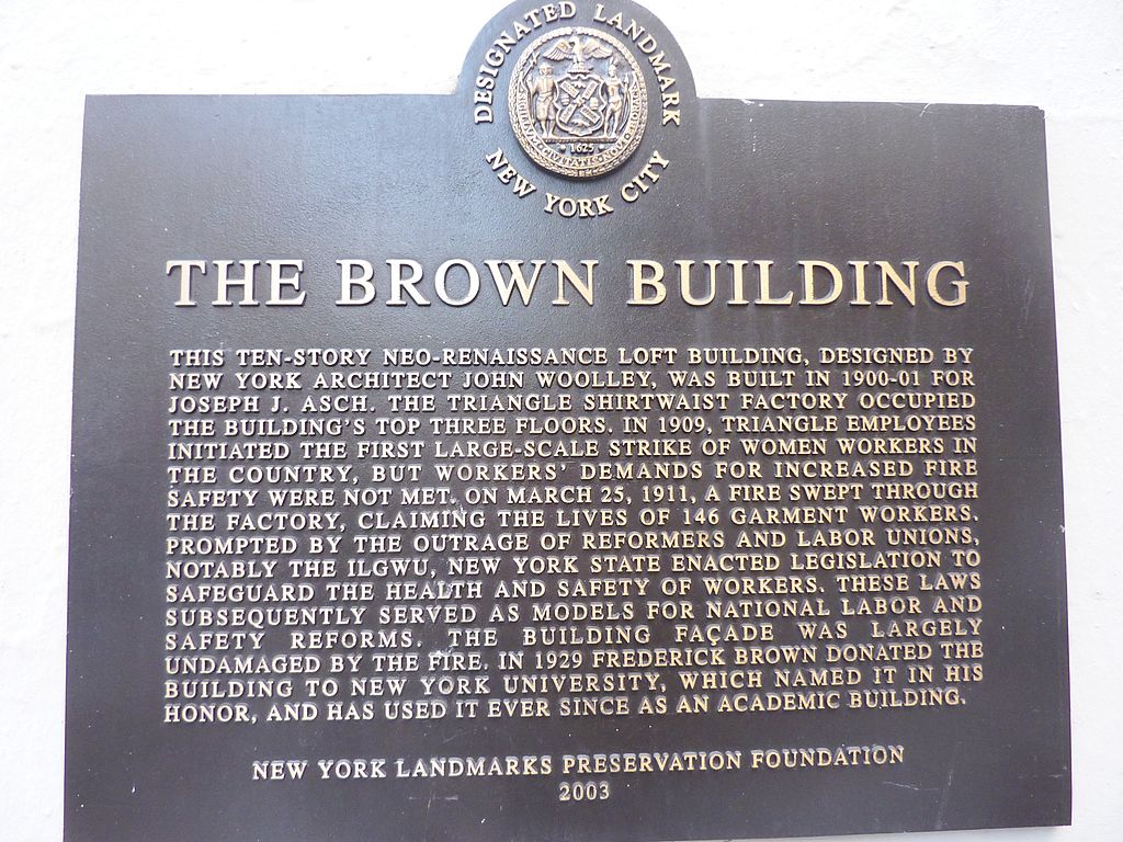 Brown Building (Triangle Shirtwaist Factory fire)